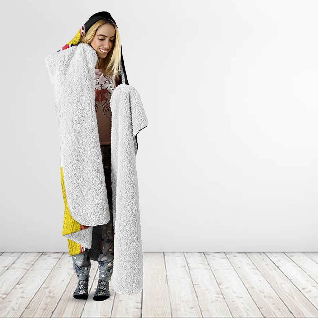 Aotearoa and Niue Toitu Te Tiriti Hooded Blanket Honour the Treaty - Fight Together Stand Together