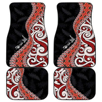 Aotearoa Maori Stylized Koru - Silver Ferns Car Mats LT03 - Polynesian Pride