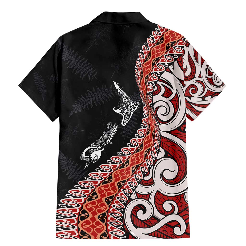Aotearoa Maori Stylized Koru - Silver Ferns Family Matching Mermaid Dress and Hawaiian Shirt