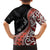 Aotearoa Maori Stylized Koru - Silver Ferns Family Matching Off Shoulder Maxi Dress and Hawaiian Shirt