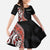 Aotearoa Maori Stylized Koru - Silver Ferns Family Matching Off Shoulder Maxi Dress and Hawaiian Shirt