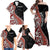 Aotearoa Maori Stylized Koru - Silver Ferns Family Matching Off Shoulder Maxi Dress and Hawaiian Shirt