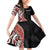 Aotearoa Maori Stylized Koru - Silver Ferns Family Matching Off Shoulder Short Dress and Hawaiian Shirt