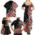 Aotearoa Maori Stylized Koru - Silver Ferns Family Matching Summer Maxi Dress and Hawaiian Shirt