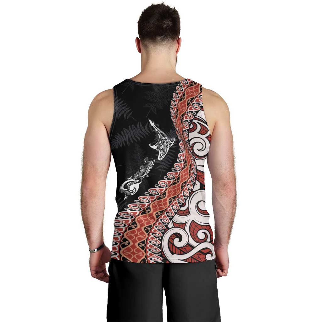 Aotearoa Maori Stylized Koru - Silver Ferns Men Tank Top LT03 - Polynesian Pride