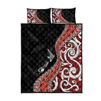Aotearoa Maori Stylized Koru - Silver Ferns Quilt Bed Set LT03 - Polynesian Pride