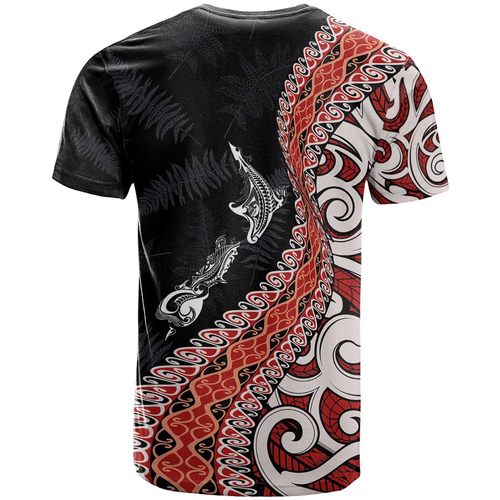 Aotearoa Maori Stylized Koru - Silver Ferns T Shirt LT03 - Polynesian Pride