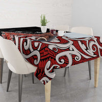Aotearoa Maori Stylized Koru - Silver Ferns Tablecloth LT03 - Polynesian Pride