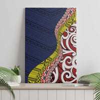 Aotearoa and Niue Canvas Wall Art Hiapo Maori Stylized Koru LT03 - Polynesian Pride