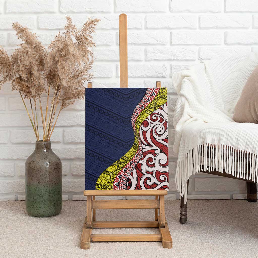 Aotearoa and Niue Canvas Wall Art Hiapo Maori Stylized Koru LT03 - Polynesian Pride