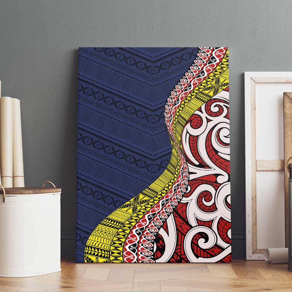 Aotearoa and Niue Canvas Wall Art Hiapo Maori Stylized Koru LT03 - Polynesian Pride