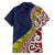 Aotearoa and Niue Family Matching Puletasi and Hawaiian Shirt Hiapo Maori Stylized Koru