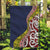 Aotearoa and Niue Garden Flag Hiapo Maori Stylized Koru