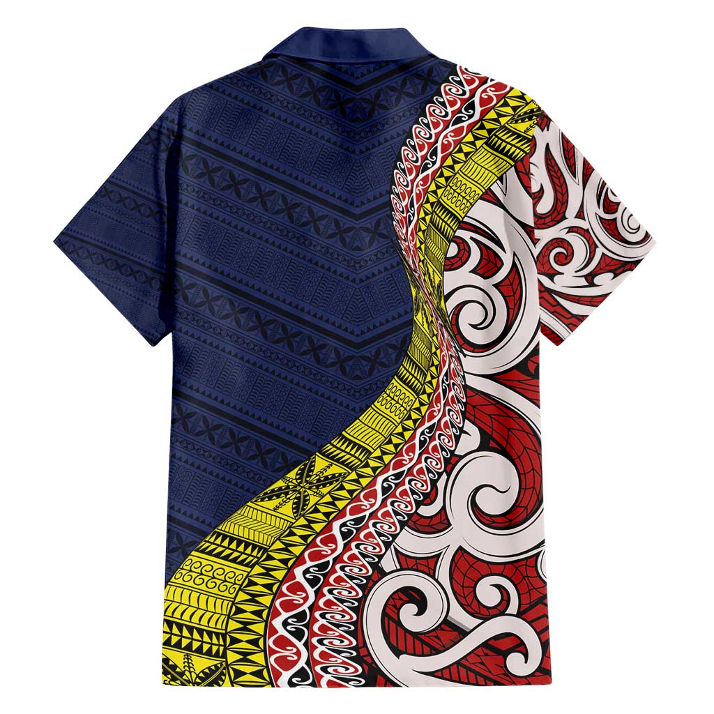 Aotearoa and Niue Hawaiian Shirt Hiapo Maori Stylized Koru LT03 - Polynesian Pride