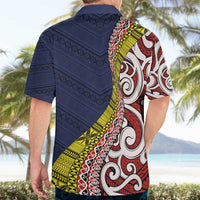 Aotearoa and Niue Hawaiian Shirt Hiapo Maori Stylized Koru LT03 - Polynesian Pride