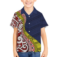 Aotearoa and Niue Hawaiian Shirt Hiapo Maori Stylized Koru LT03 - Polynesian Pride