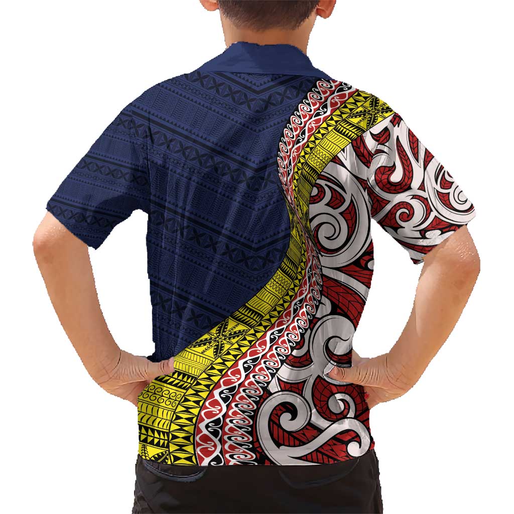 Aotearoa and Niue Hawaiian Shirt Hiapo Maori Stylized Koru LT03 - Polynesian Pride