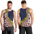 Aotearoa and Niue Men Tank Top Hiapo Maori Stylized Koru