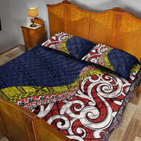 Aotearoa and Niue Quilt Bed Set Hiapo Maori Stylized Koru LT03 - Polynesian Pride