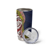 Aotearoa and Niue Tumbler Cup Hiapo Maori Stylized Koru LT03 - Polynesian Pride