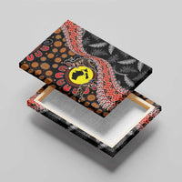 Aotearoa and Australia Canvas Wall Art Maori Koru Ferns With Aboriginal Kangaroo LT03 - Polynesian Pride