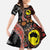 Aotearoa and Australia Family Matching Tank Maxi Dress and Hawaiian Shirt Maori Koru Ferns With Aboriginal Kangaroo