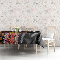 Aotearoa and Australia Tablecloth Maori Koru Ferns With Aboriginal Kangaroo LT03 - Polynesian Pride