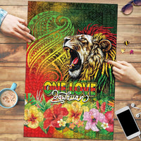 Hawaiian Reggae Puzzle Jawaiian One Love-Tribal Tatoos and Rastafari Lion LT03 Multicolor - Polynesian Pride