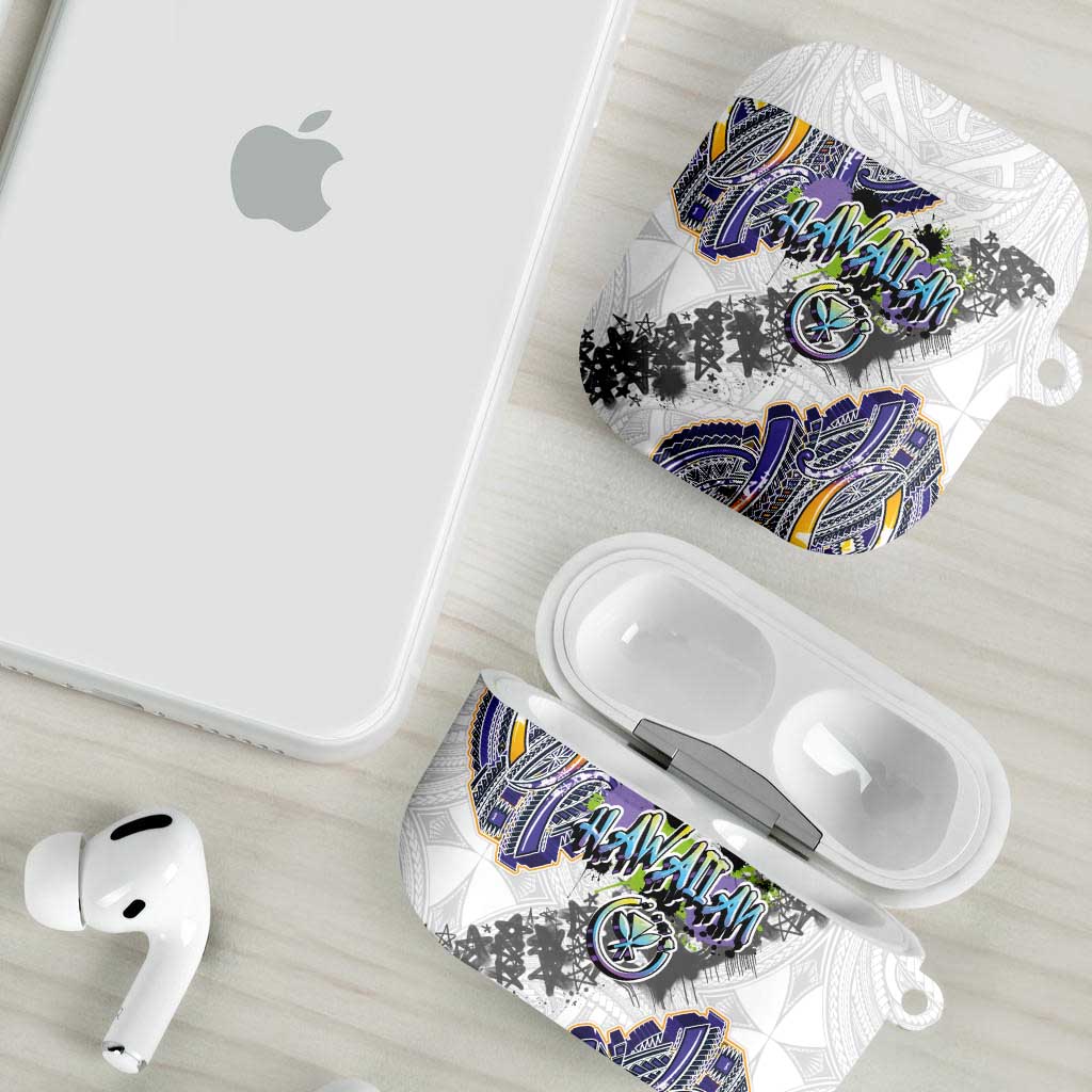 Traditional Art Hawaiian Kakau Tattoos AirPods Case Graffiti Style - Polynesian Pride