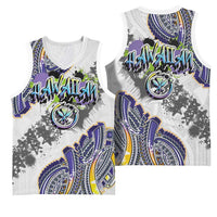 Traditional Art Hawaiian Kakau Tattoos Basketball Jersey Graffiti Style LT03 - Polynesian Pride