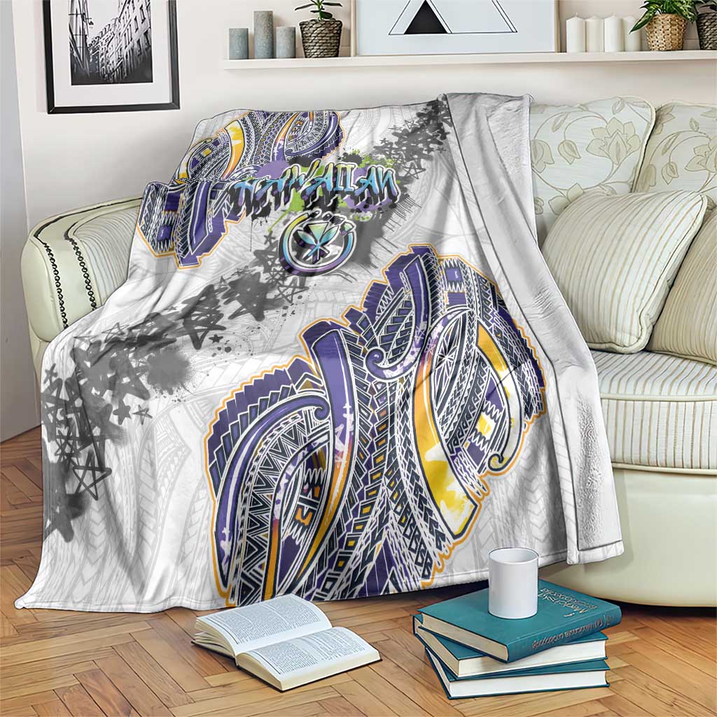 Traditional Art Hawaiian Kakau Tattoos Blanket Graffiti Style - Polynesian Pride