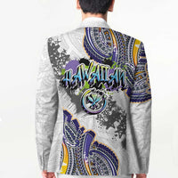 Traditional Art Hawaiian Kakau Tattoos Blazer Graffiti Style - Polynesian Pride