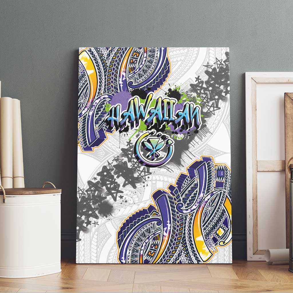 Traditional Art Hawaiian Kakau Tattoos Canvas Wall Art Graffiti Style LT03 - Polynesian Pride