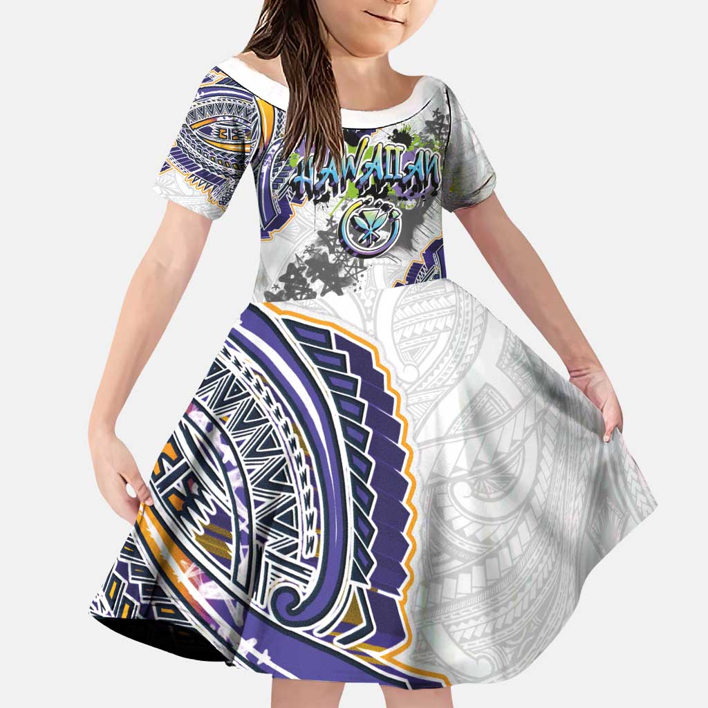 Traditional Art Hawaiian Kakau Tattoos Family Matching Puletasi and Hawaiian Shirt Graffiti Style - Polynesian Pride