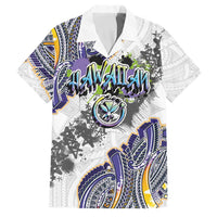 Traditional Art Hawaiian Kakau Tattoos Family Matching Puletasi and Hawaiian Shirt Graffiti Style - Polynesian Pride