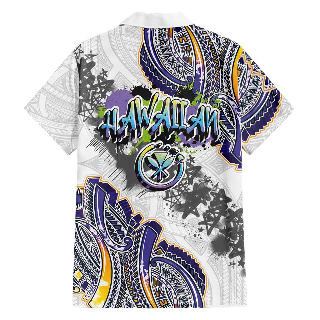 Traditional Art Hawaiian Kakau Tattoos Family Matching Puletasi and Hawaiian Shirt Graffiti Style - Polynesian Pride