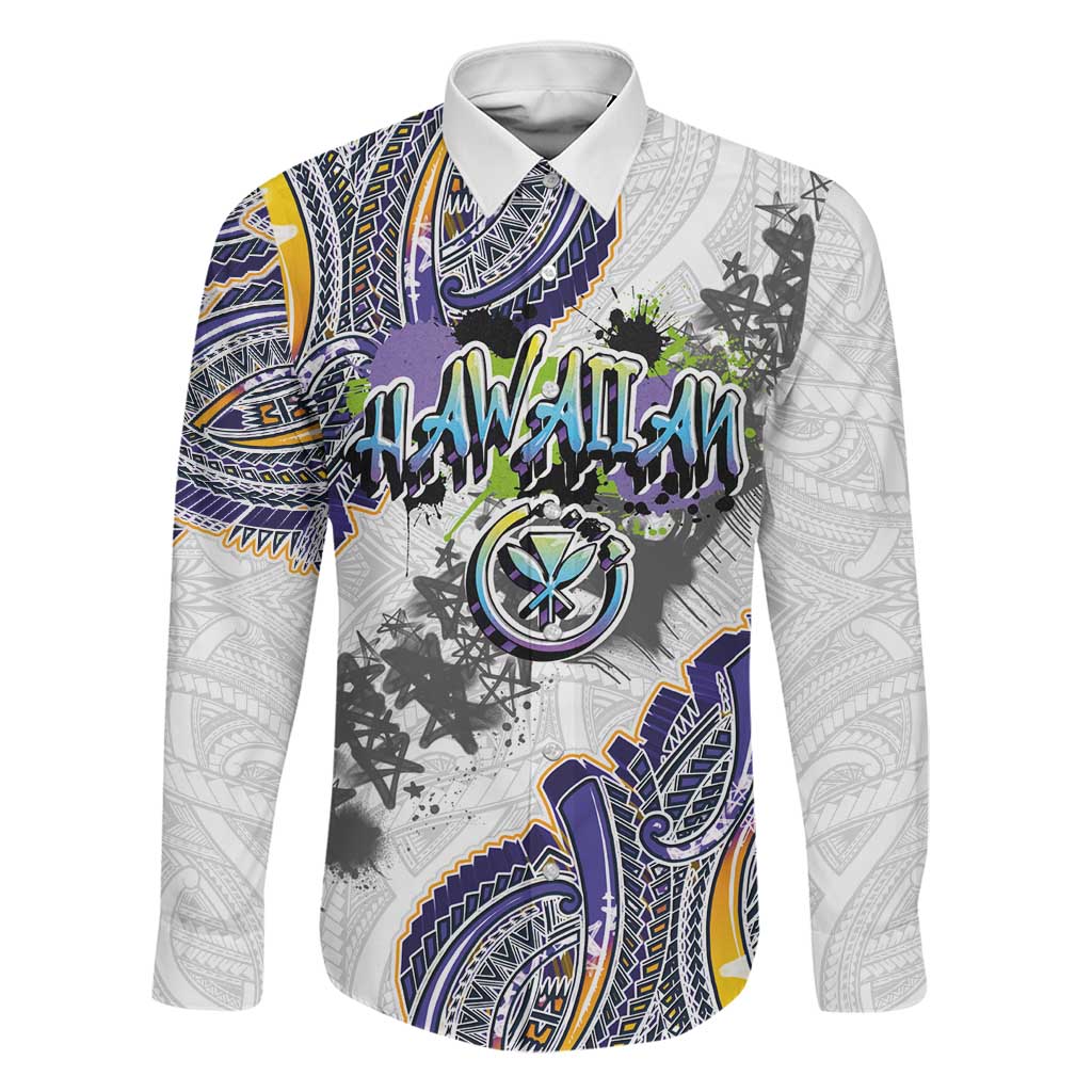 Traditional Art Hawaiian Kakau Tattoos Family Matching Puletasi and Hawaiian Shirt Graffiti Style - Polynesian Pride