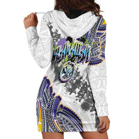 Traditional Art Hawaiian Kakau Tattoos Hoodie Dress Graffiti Style - Polynesian Pride