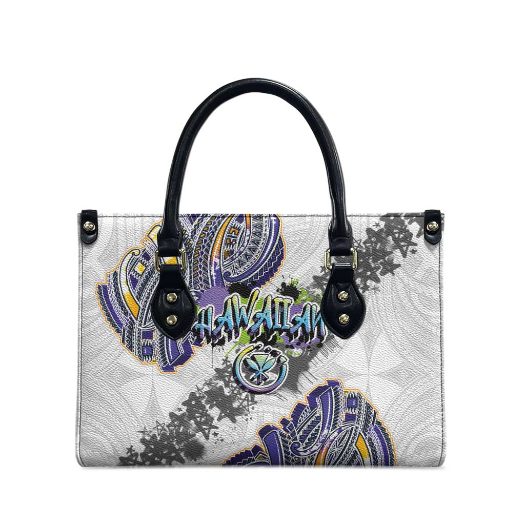 Traditional Art Hawaiian Kakau Tattoos Leather Bag Graffiti Style LT03 - Polynesian Pride