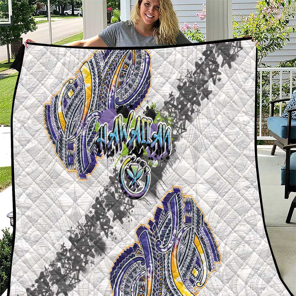 Traditional Art Hawaiian Kakau Tattoos Quilt Graffiti Style - Polynesian Pride