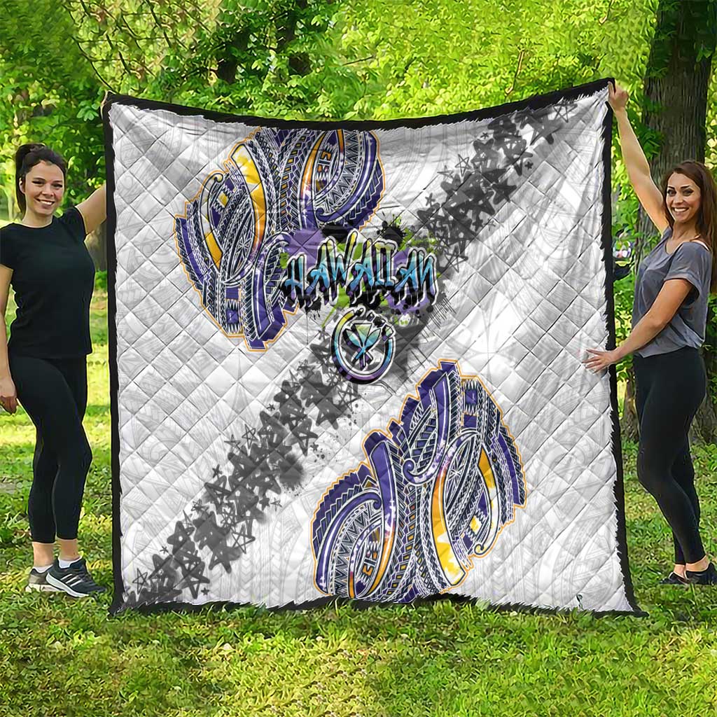 Traditional Art Hawaiian Kakau Tattoos Quilt Graffiti Style - Polynesian Pride