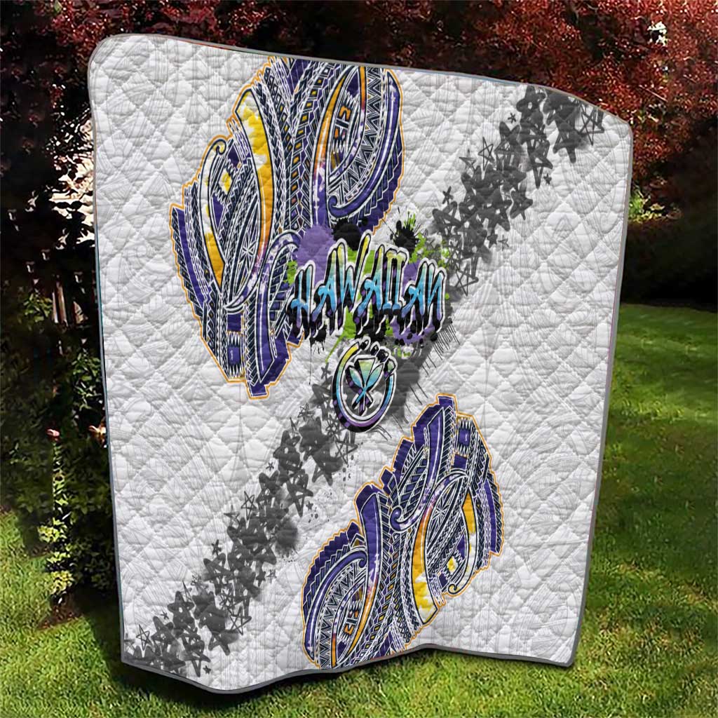 Traditional Art Hawaiian Kakau Tattoos Quilt Graffiti Style - Polynesian Pride