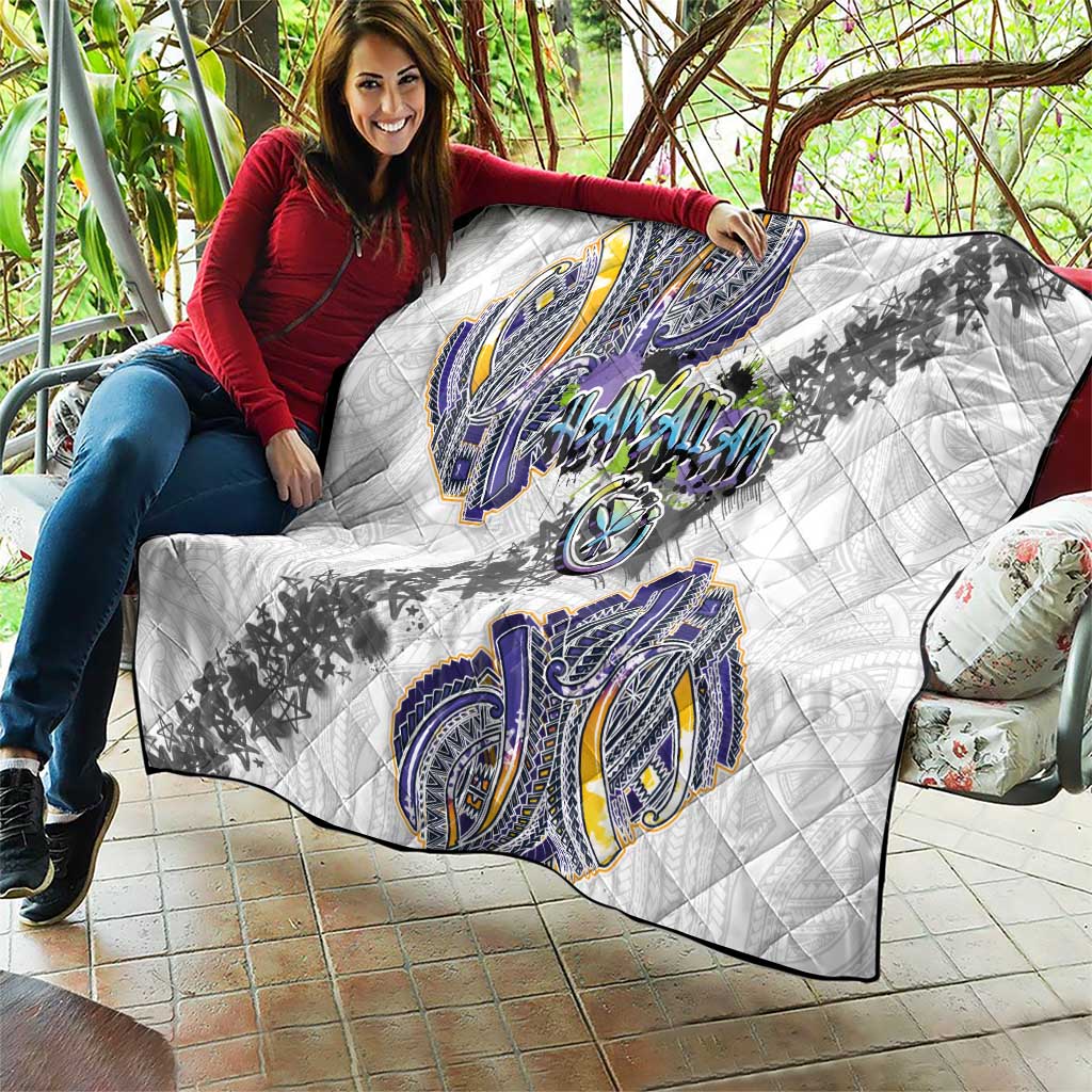 Traditional Art Hawaiian Kakau Tattoos Quilt Graffiti Style - Polynesian Pride