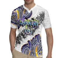 Traditional Art Hawaiian Kakau Tattoos Rugby Jersey Graffiti Style - Polynesian Pride