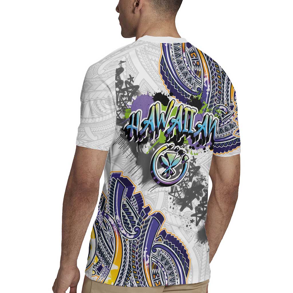 Traditional Art Hawaiian Kakau Tattoos Rugby Jersey Graffiti Style - Polynesian Pride