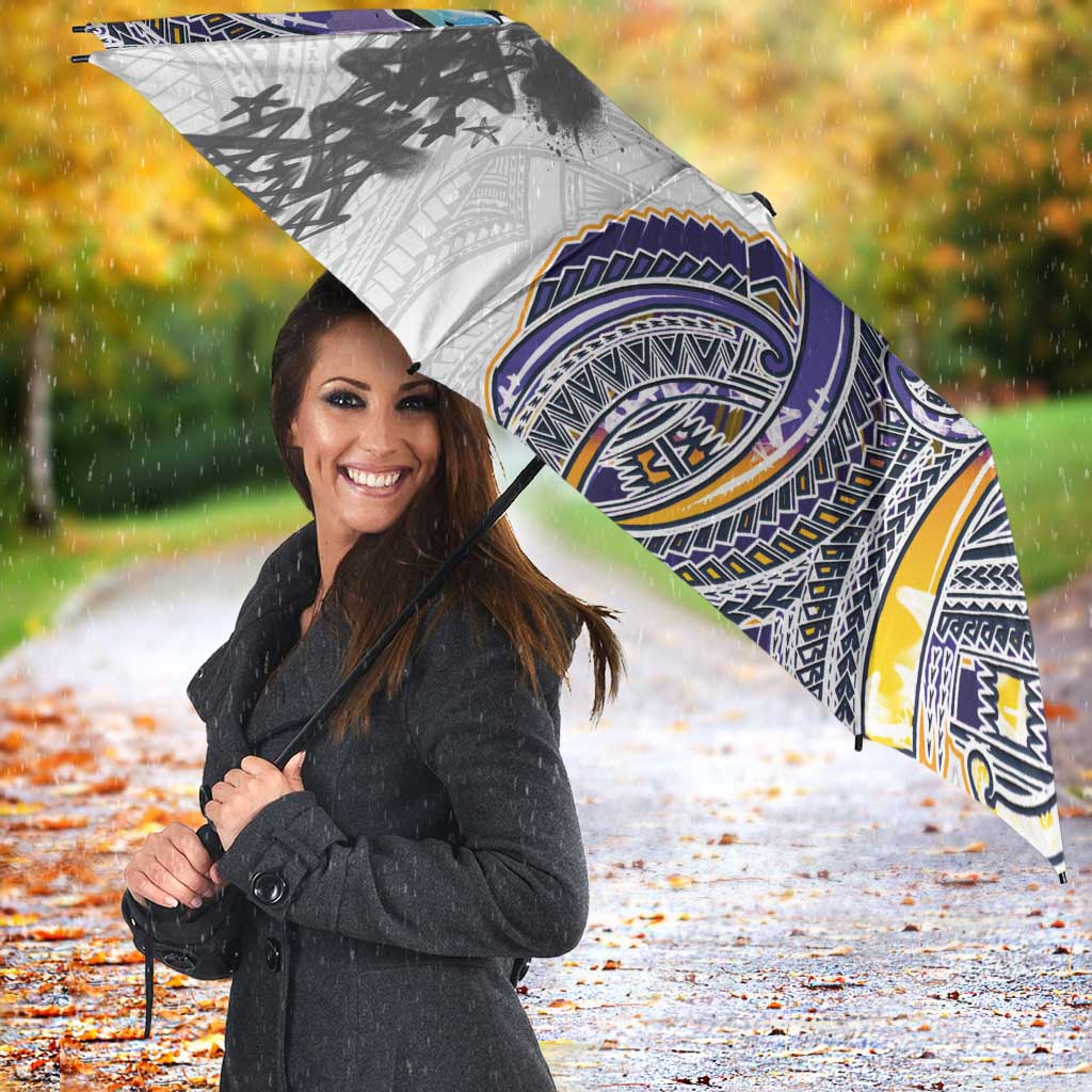 Traditional Art Hawaiian Kakau Tattoos Umbrella Graffiti Style LT03 - Polynesian Pride