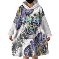Traditional Art Hawaiian Kakau Tattoos Wearable Blanket Hoodie Graffiti Style LT03 - Polynesian Pride