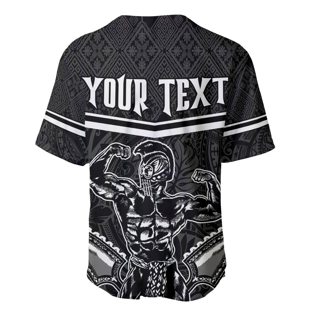 Custom Hawaii Warrior Baseball Jersey Kakau Quilt Pattern LT03 - Polynesian Pride