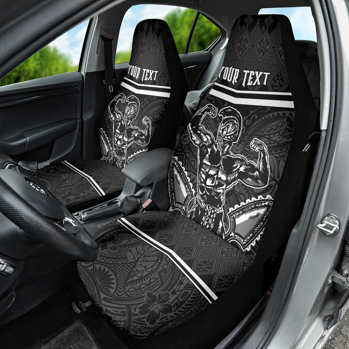 Custom Hawaii Warrior Car Seat Cover Kakau Quilt Pattern LT03 - Polynesian Pride