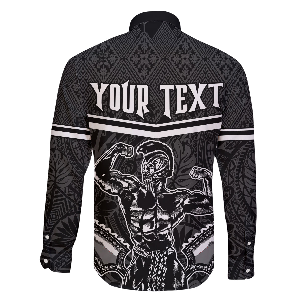 Custom Hawaii Warrior Family Matching Mermaid Dress and Hawaiian Shirt Kakau Quilt Pattern LT03 - Polynesian Pride